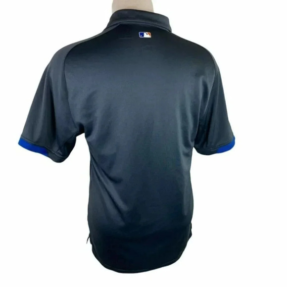 Nike Dri-FIT Mens Small New York Mets MLB Polo Shirt Men's Gray Blue Performance - Picture 3 of 5